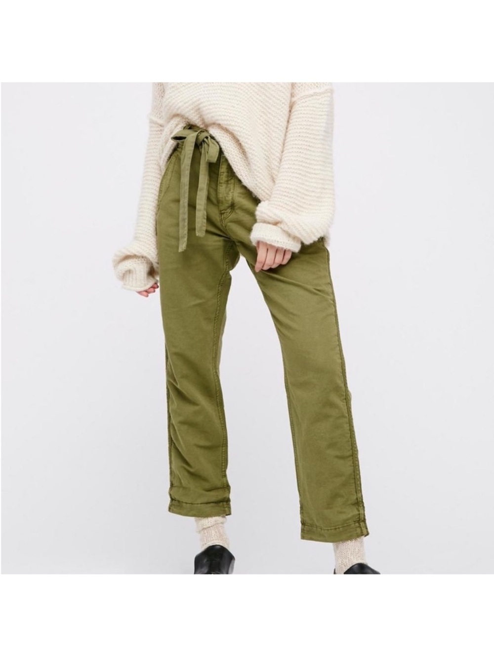 Free People Olive Universal Utility Pants